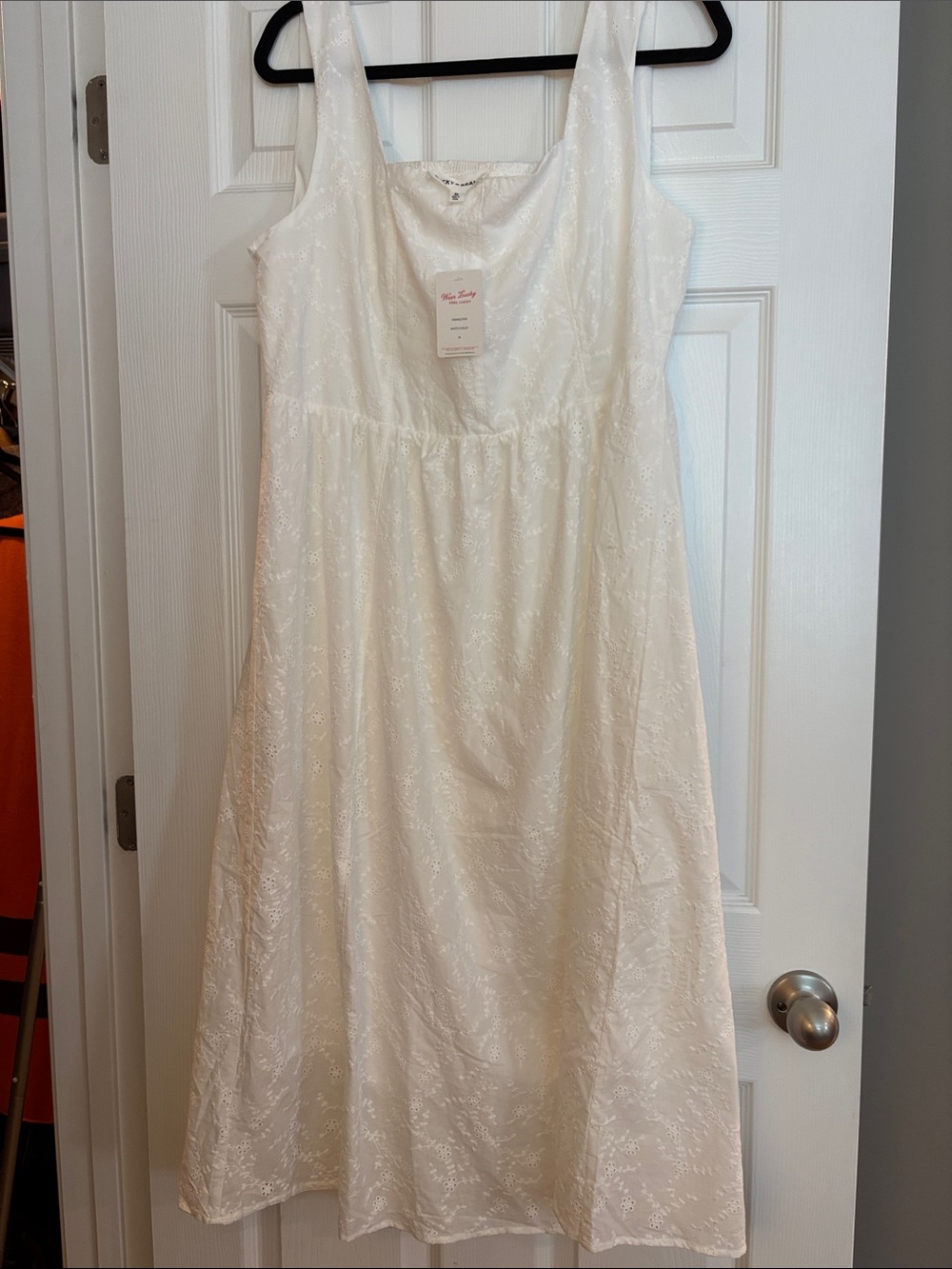 Beautiful Lucky Brand White Eyelet Dress- New With Tags